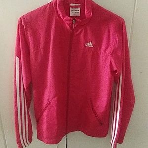 Adidas Jacket, red and white, worn once